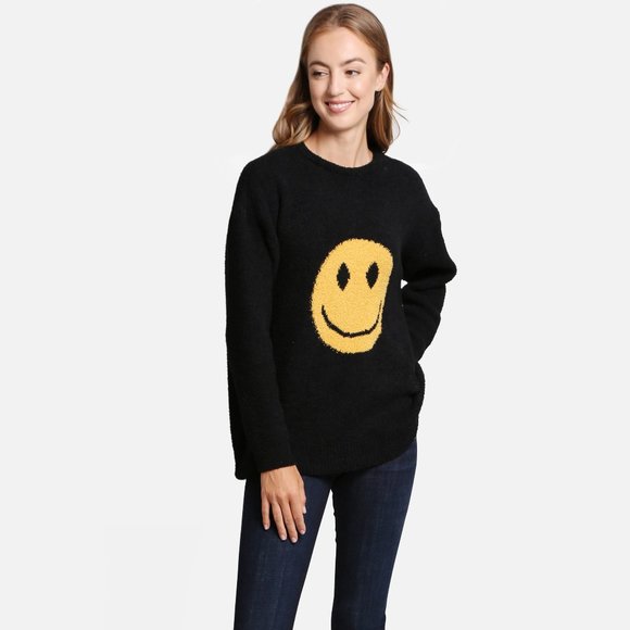 P/S New Happy Face Sweater·Wrap·Shawl·Ponchos·Cape·Blanket·Sweater·ComfyLuxe - Picture 2 of 4